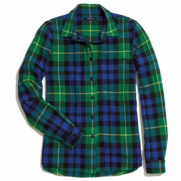 Madewell Tops - Madewell Flannel Boy Shirt in Campbell Plaid